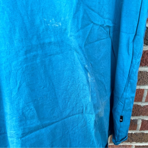 Quiksilver Originals Light Blue Multicolored Short Sleeve Tee Shirt - Picture 2 of 4